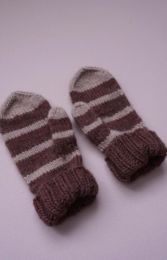 strikkevotter oppskrift