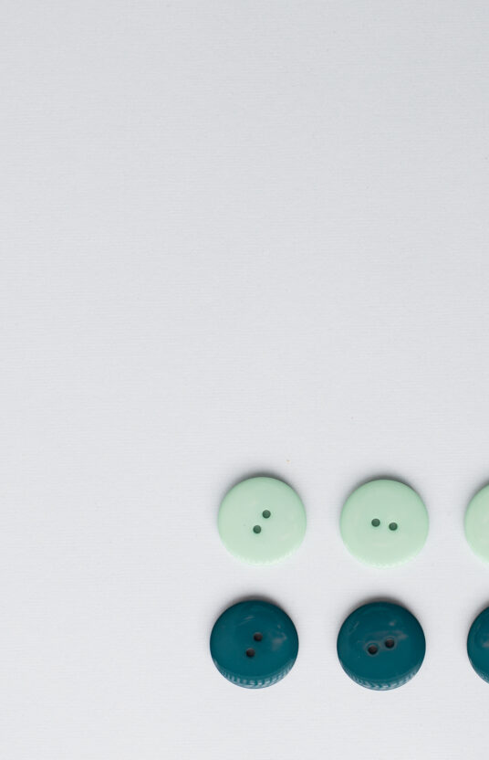 plastknapp strikk rund grønn