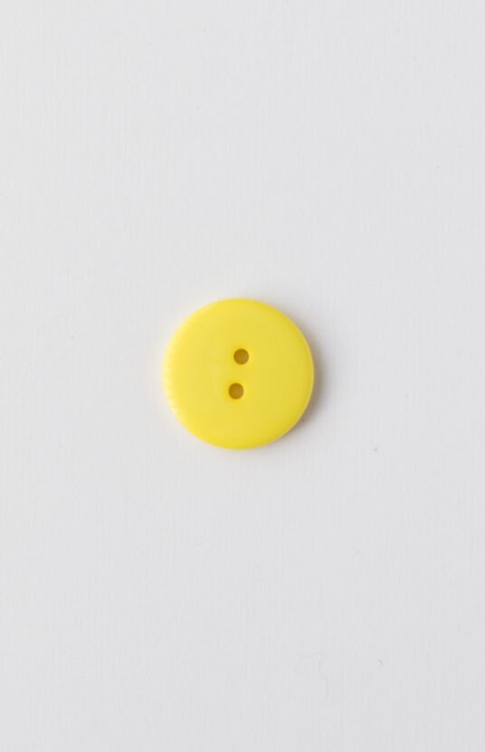 yellow plastic button 23 mm