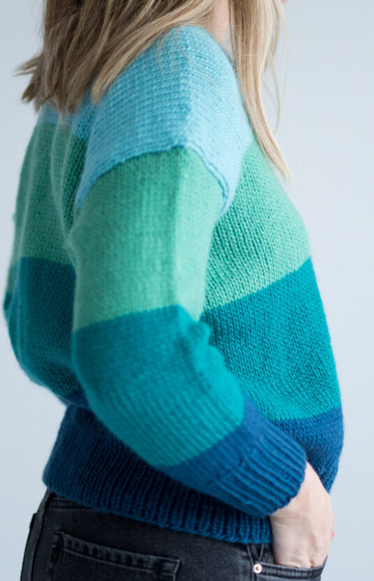 26094-Lilja-genser-kit - HipKnitShop genser med striper dame mønster