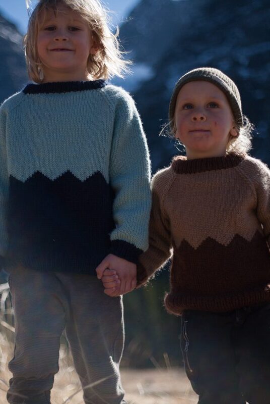 strikkegenser barn fjelltopp