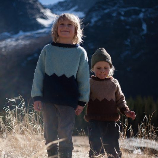 strikkegenser barn fjelltopp