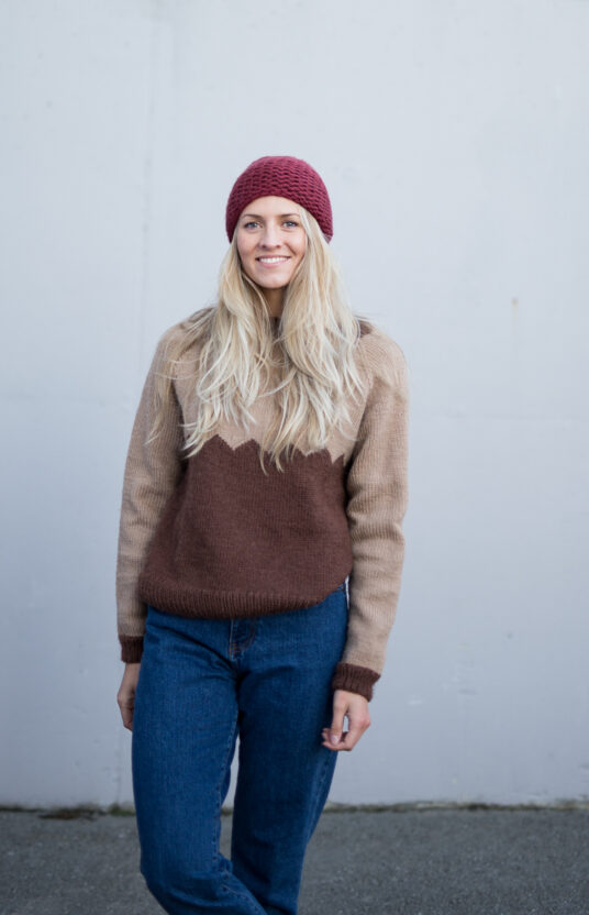 Strikk til dame fjelltoppgenser