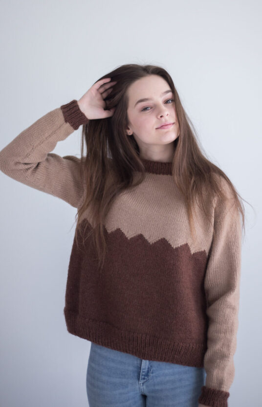 easy knittingpattern womens sweater