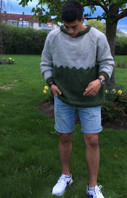 knitting pattern men sweater