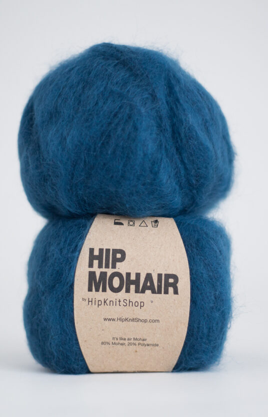 Petrol blue Mohair yarn