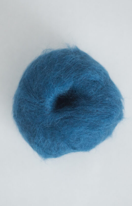 Hip mohair petrol blue
