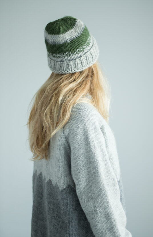 26535-Moss-Beanie-kit-4 - HipKnitShop knitting pattern baggy beanie