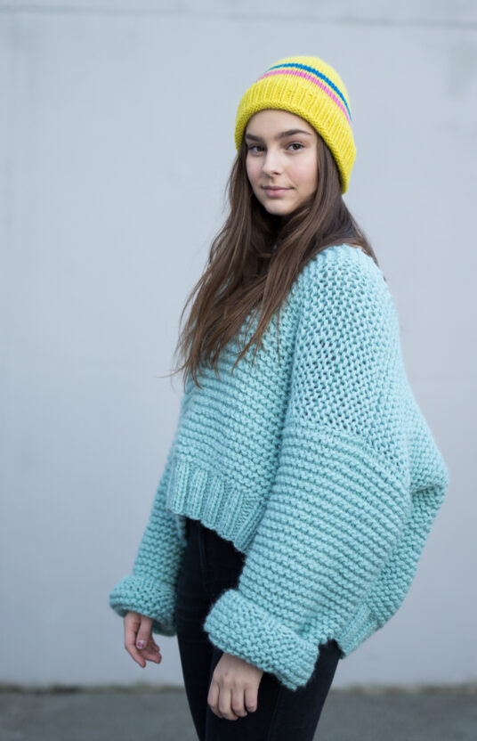 pom pom beanie knitting pattern