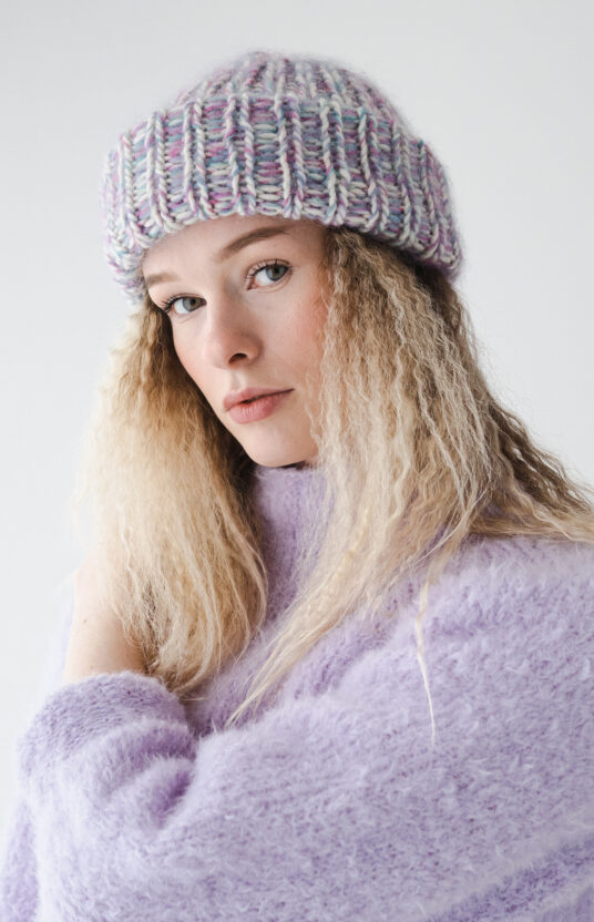 strikkeoppskrift beanie