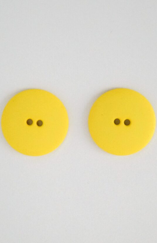 yellow plastic button