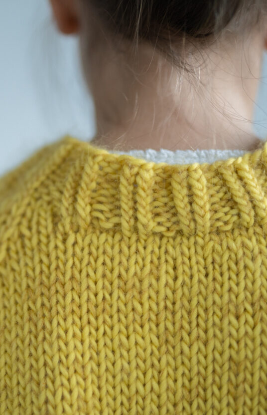 knitting pattern girl sweater