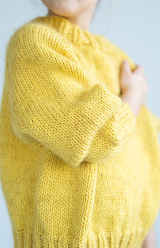 basic raglan sweater kids knitting pattern