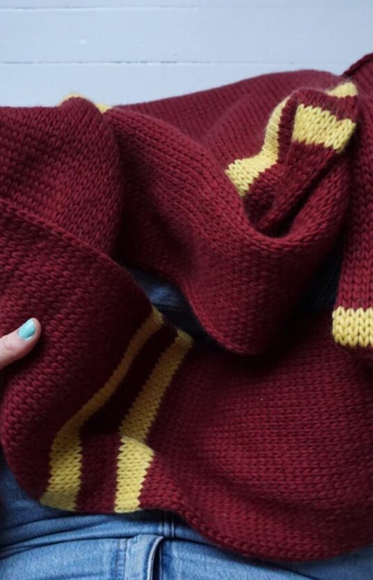 harry potter scarf knitting pattern