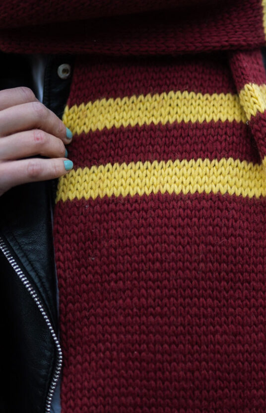 harry potter scarf knitting pattern