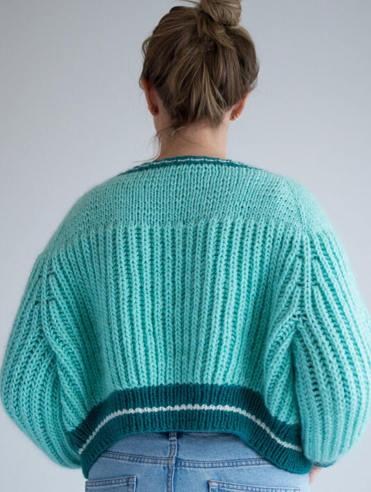 strikkeoppskrift bomber jakke