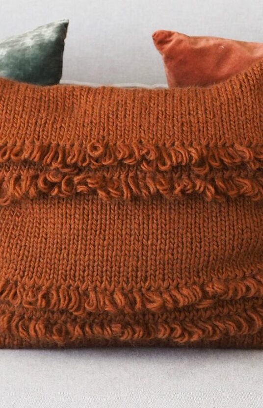 knitted pillow pattern