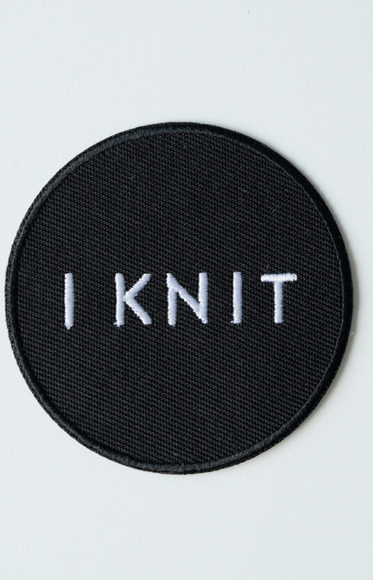 patch iron on knitting