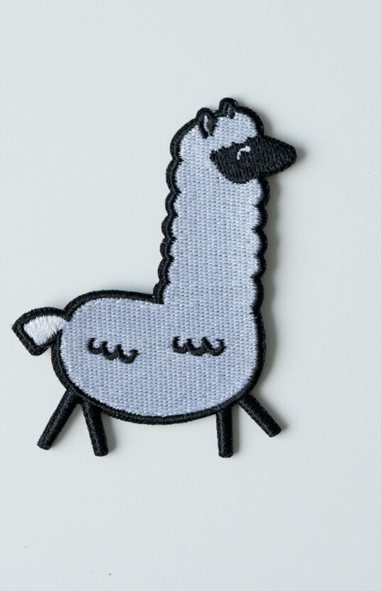 alpaca embroidery patch