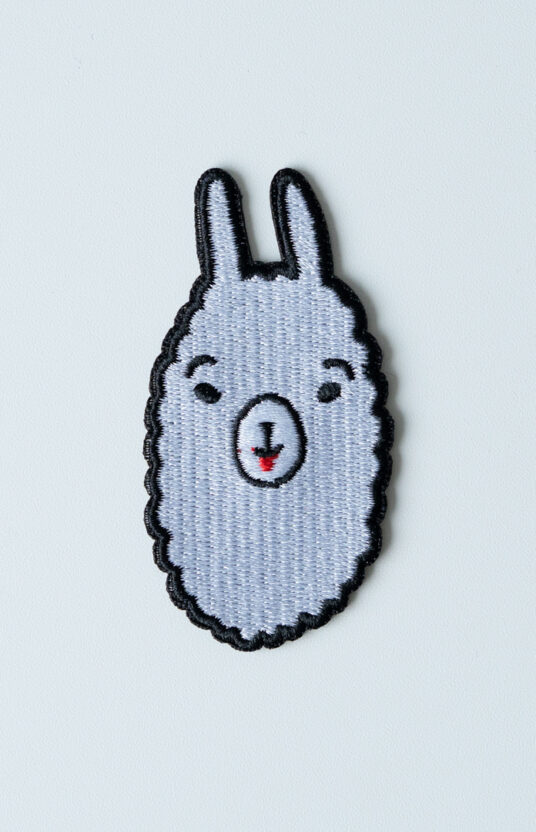 lama embroidery patch