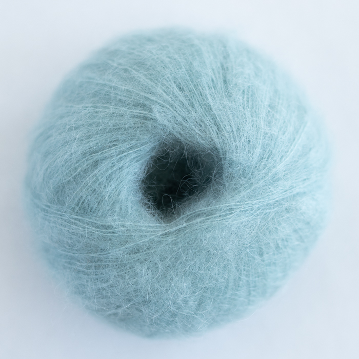 light blue mohair yarn