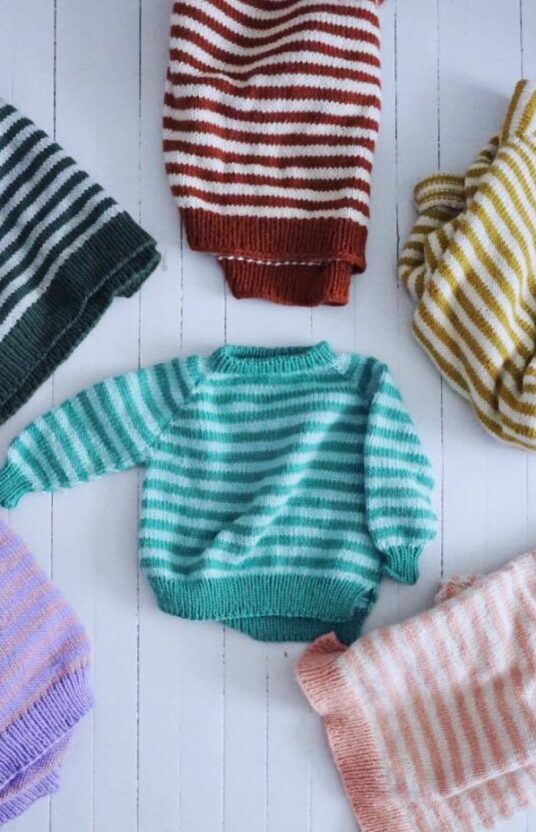 genser striper oppskrift