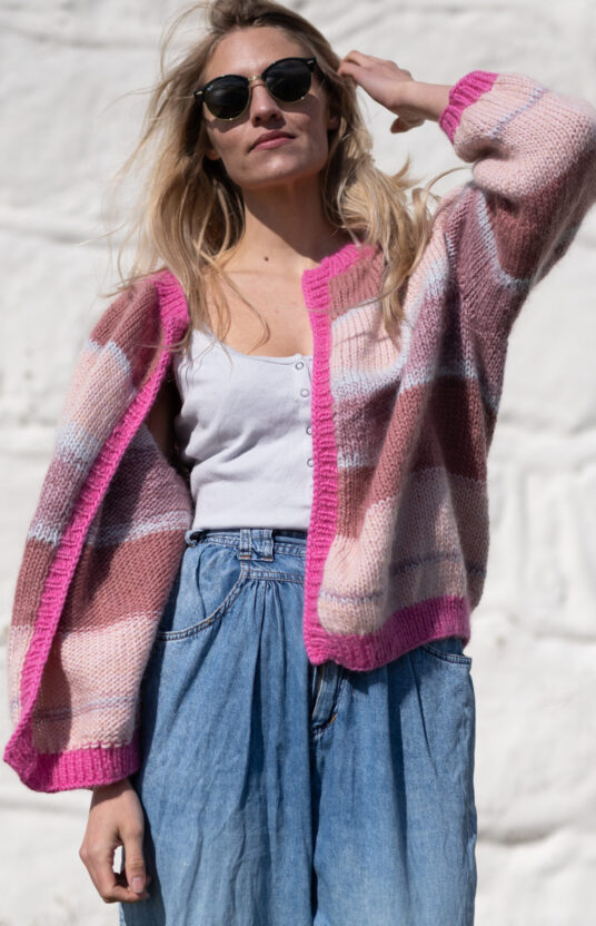 stripejakke mønster oppskrift