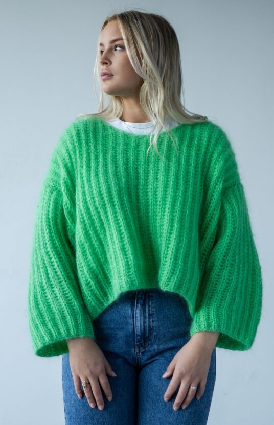 patentstrikk genser dame oppskrift