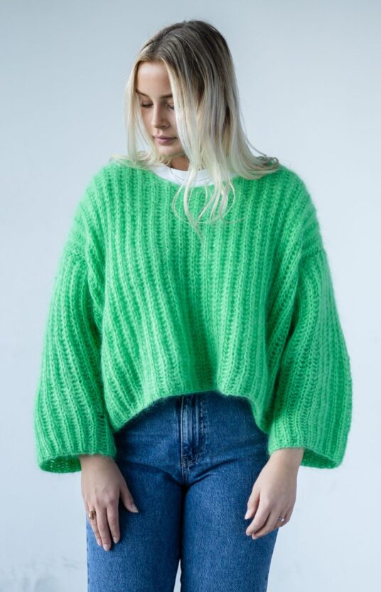 patentstrikk genser dame oppskrift