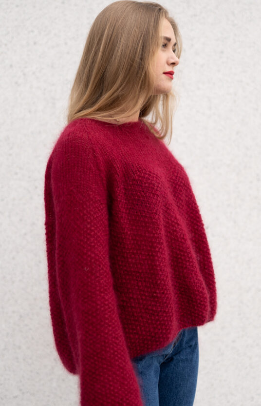 strikkegenser dame oppskrift