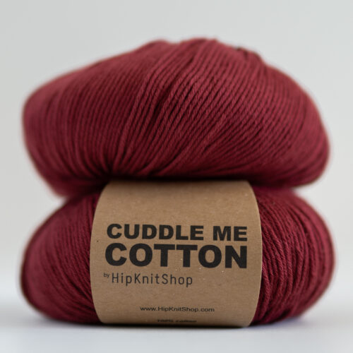 Cotton yarn bordeaux