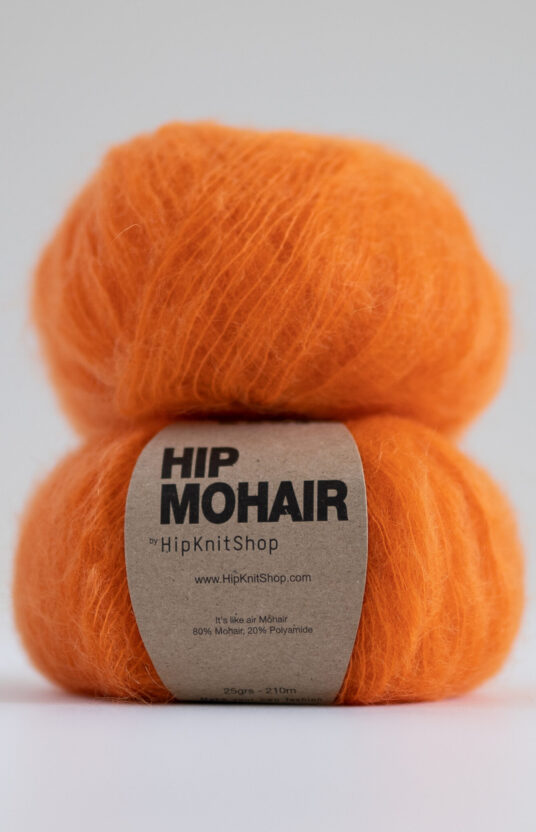 orange mohair yarn