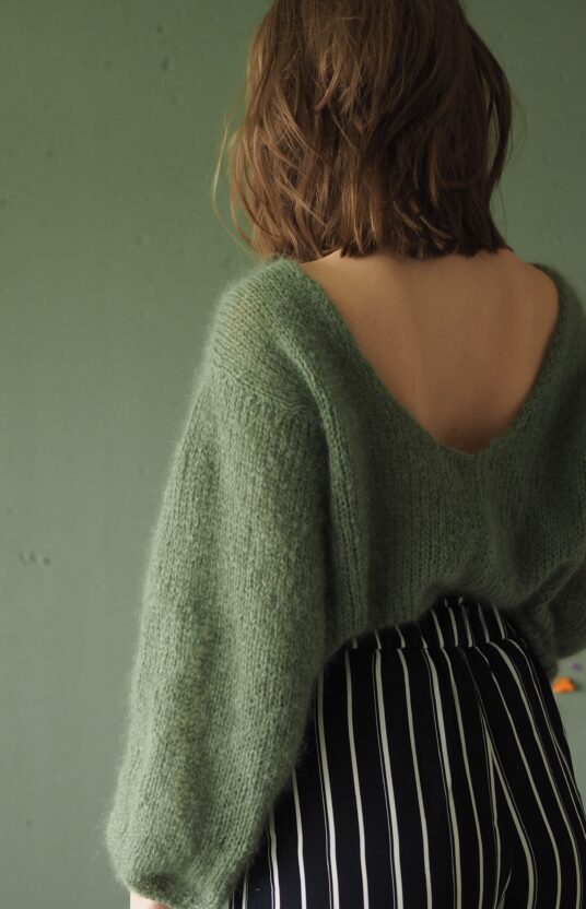 enkel genser dame mønster