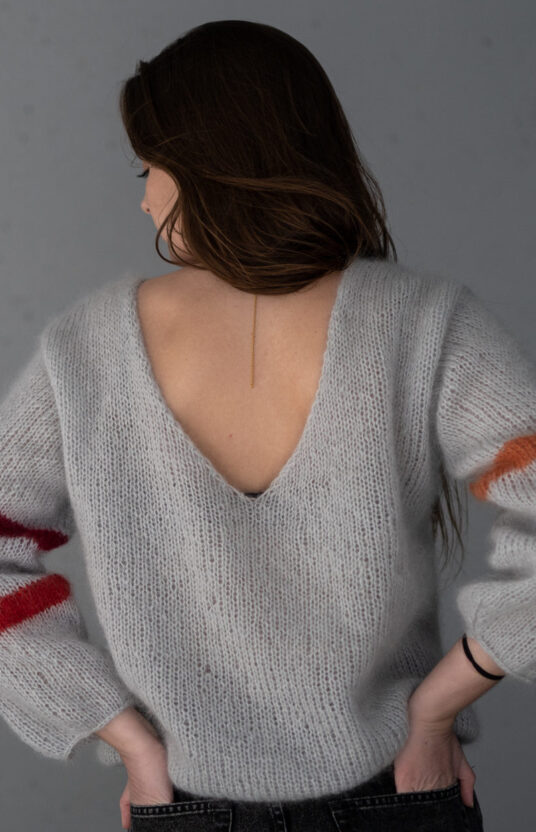 strikkegenser dame enkel