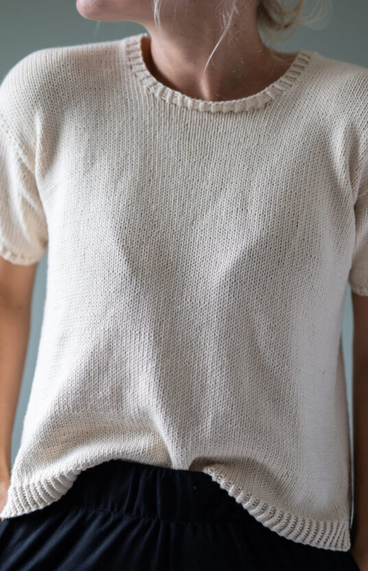 knitted tee pattern