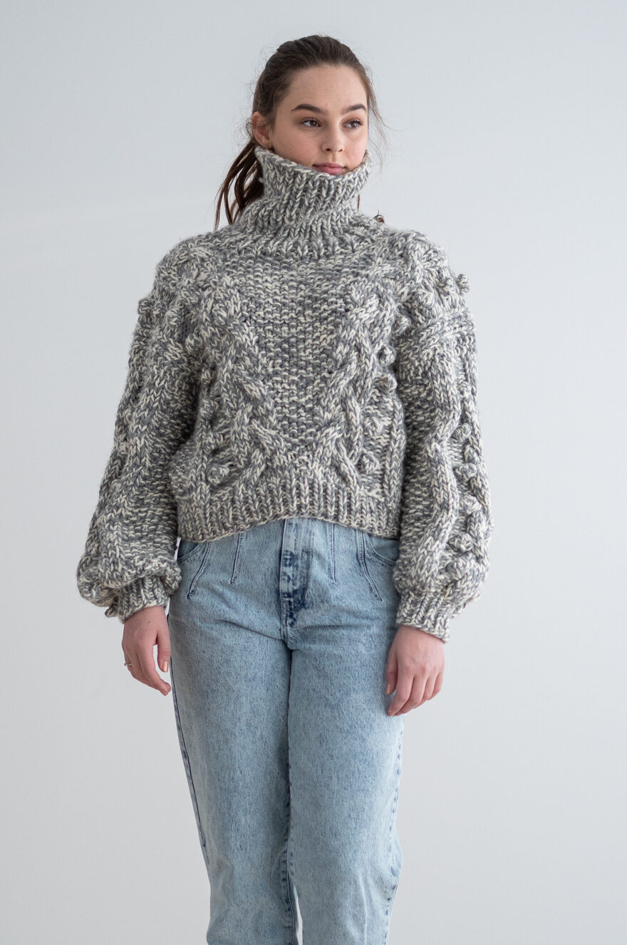 knitting pattern chunky sweater women. wool sweater pattern joyride