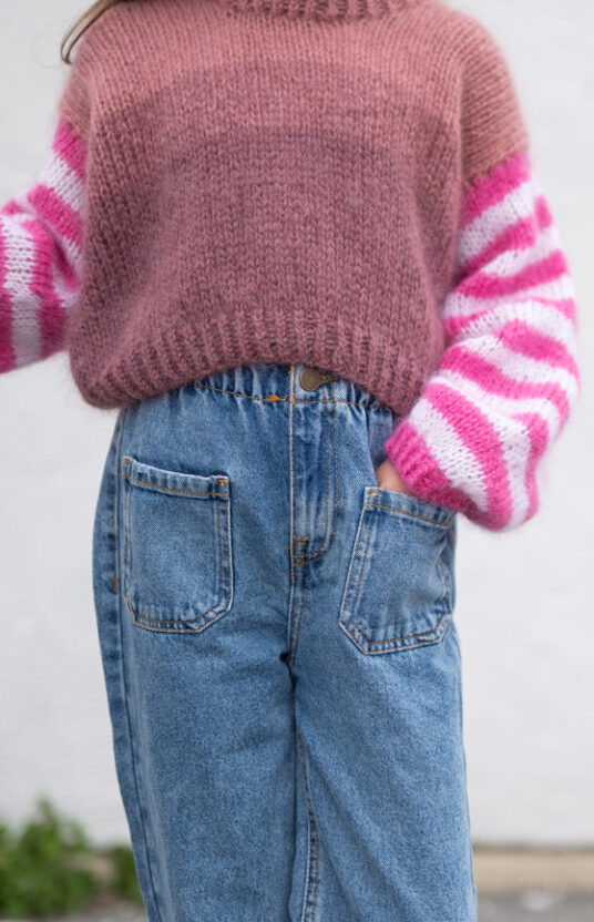 stripestrikk enkel genser