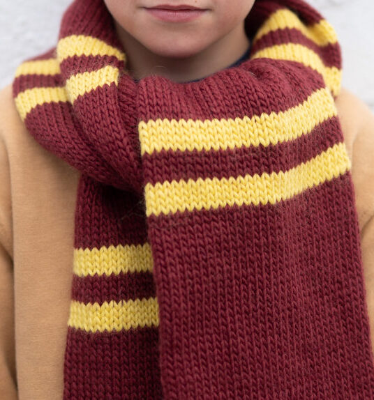 gryffindor skjerf strikkeoppskrift