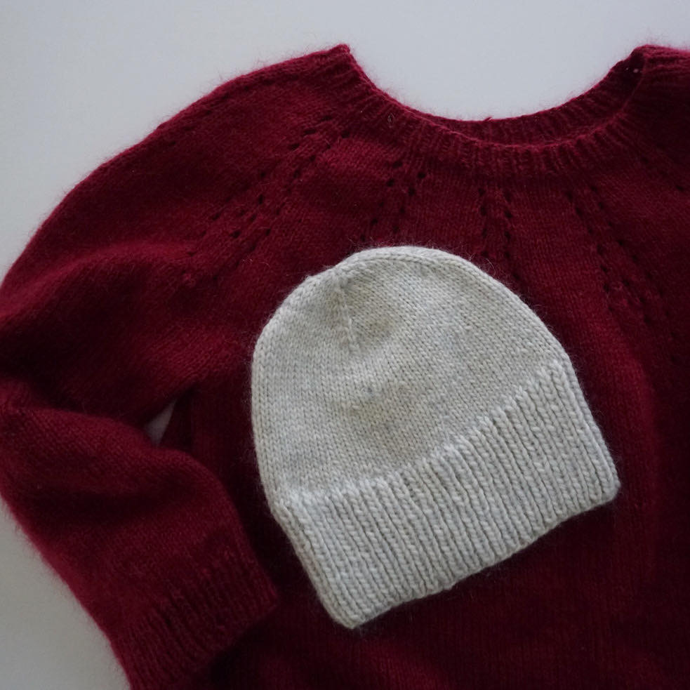 strikkelue oppskrift for nybegynnere