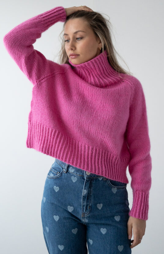 høyhalset genser oppskrift