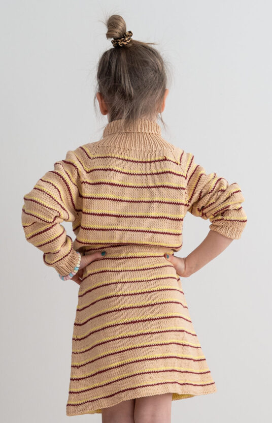 strikket kjole bomull