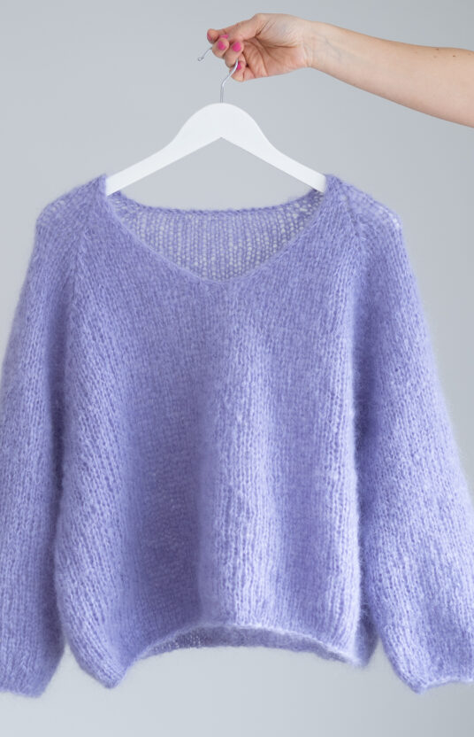 mohair sweater v neck knitting pattern
