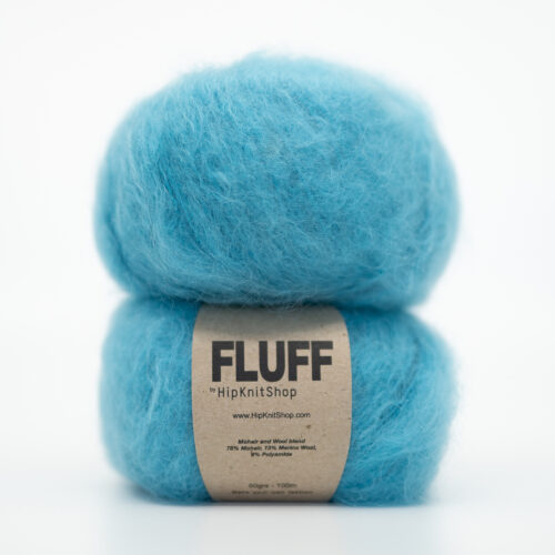 mint blue mohair yarn