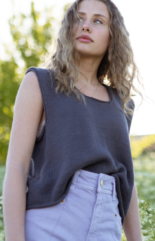 sommerstrikk topp til dame