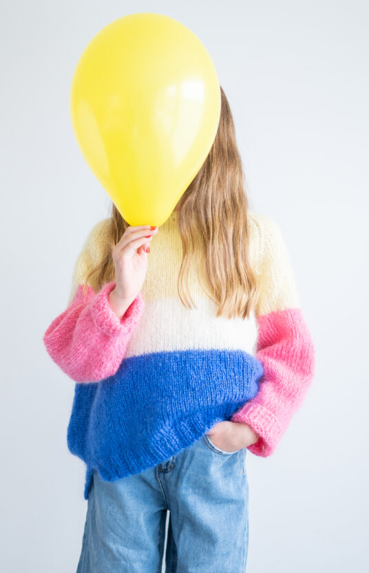 strikkegenser til barn mohair