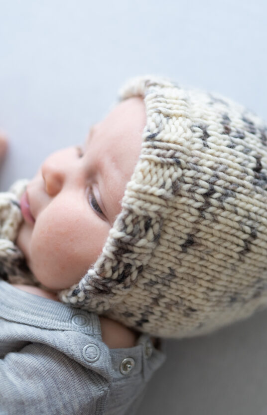 baby bonnet knit pattern
