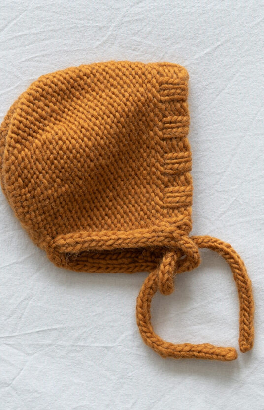baby bonnet knit pattern