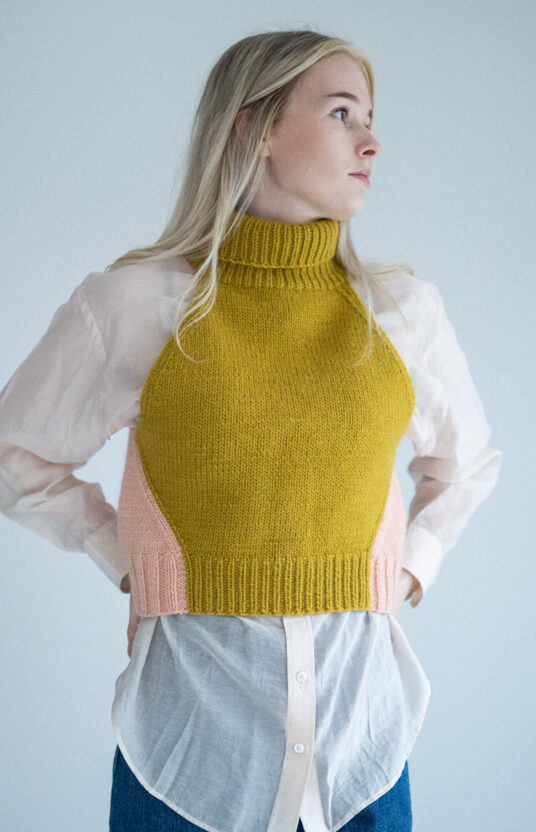 strikkeoppskrift slipover dame hip wool spektakelstrik