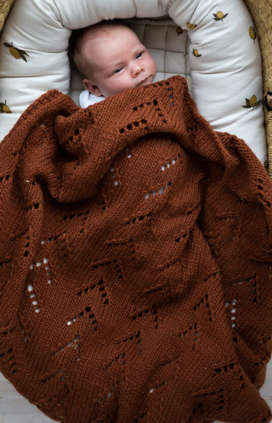 teppe baby strikkemønster