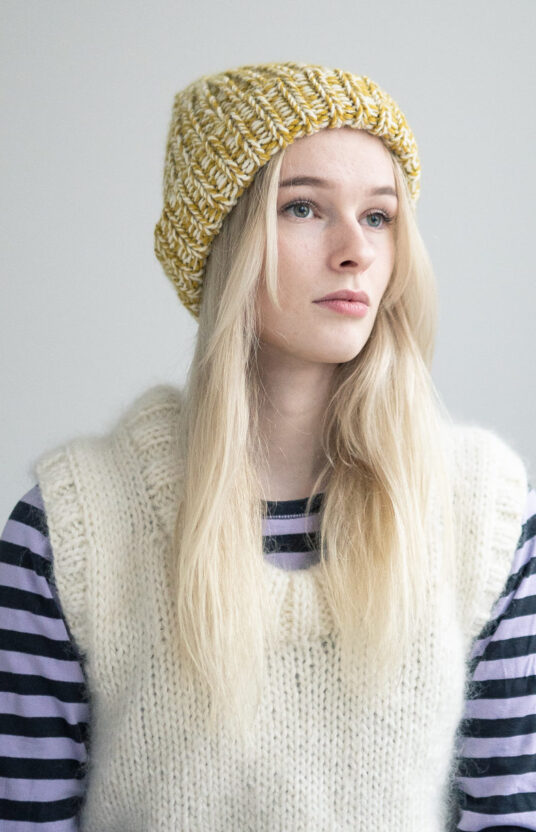 strikkeoppskrift lue